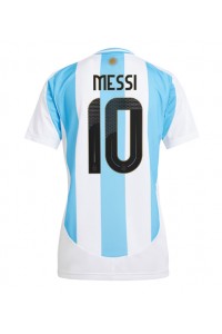 Fotbalové Dres Argentina Lionel Messi #10 Dámské Domácí Oblečení Copa America 2024 Krátký Rukáv